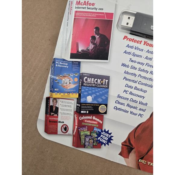 Pc Security Software Suite 4GB Reusable USB DRIVE PLUS - Picture 2 of 12